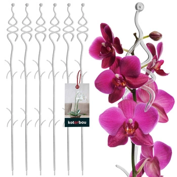 Suport de plante din plastic transparent 55 cm set de 6 buc.