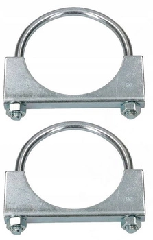 Clemă pentru țevi cibant fi 90 mm oțel - 2 buc.