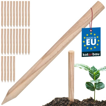 Tăruși din lemn fag geodezici pentru legume copaci 40 cm set de 25 buc.