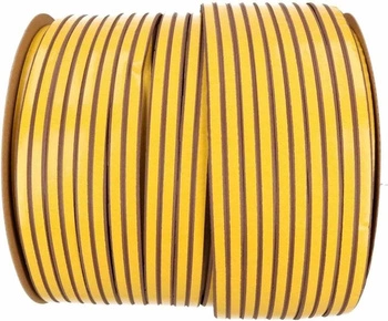Garnitură autoadezivă 12x10 mm fereastră ușă d 30 m maro