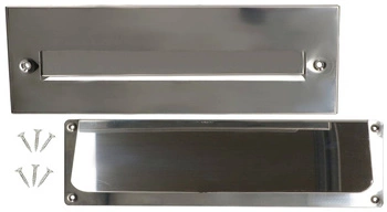 Cutie poștală pentru ușă poștală argintie - 275 mm