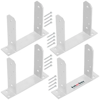 Bază de stâlp tt înșurubat 160 mm set de 4 buc.
