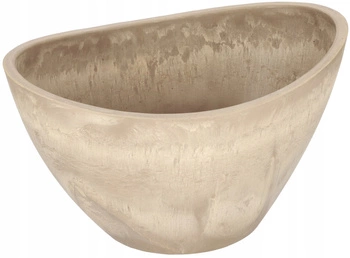 Barca oală alungită oală de carcasă compozit alungită bej