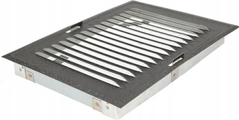 Grilaj de ventilație din oțel inoxidabil pentru coș de fum 14x21 cm - Culoare antracit