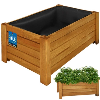 Ghiveci de grădină pentru terasă exterior din lemn stejar 60x33cm