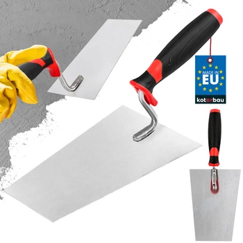 Mistrie pentru zidari trapezoidală oțel inoxidabil mâner din cauciuc 180 mm