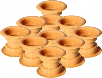 Manșon pentru uși tub ventilat - 10 buc. - Culoare fag