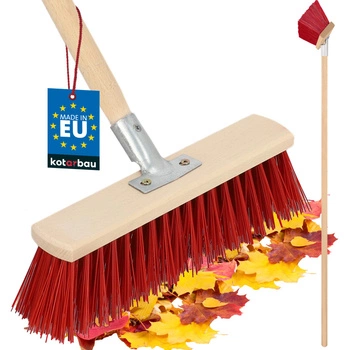 Măturătoare de stradă mătură cu perie 33 cm cu ax