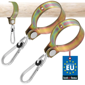 Cârlig de montaj pentru carabiniere 100 mm - 2 buc.