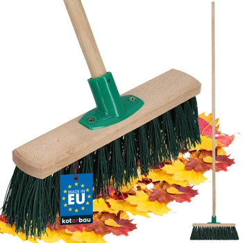 Perie mătură din lemn nylon 30 cm + coadă din lemn