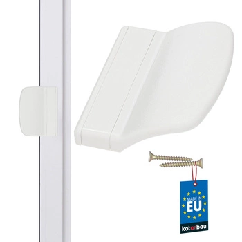 Balcon apuca feroviar alb 70x55 mm