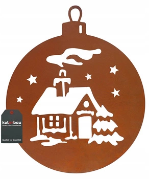 Crăciun bauble ornament figurină metal rugină