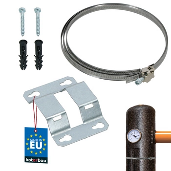 Suport de perete reglabil pentru rezervoare cu clemă oțel 0-380 mm