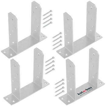 Bază de stâlp tt înșurubat 120 mm set de 4 buc.