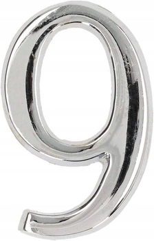 Numărul casei "9" numărul ușii 5 cm cromat