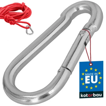 Carabină pentru pompieri leagăn frânghie hamac metalică 90 mm
