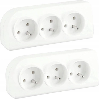 Priză de prelungire cu împământare - 2 buc.