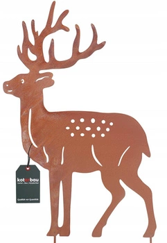 Figurină cerb ornament metalic ornament grădină rugină