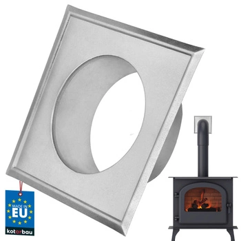 Rozetă pentru țevi de coș de fum ø100 galvanizat