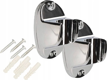 Suport fix duș crom 64 mm set de 2 buc.