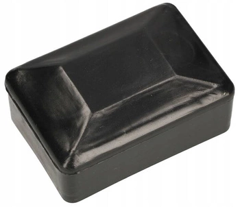 Capac stâlp gard din plastic negru 60x40 mm set de 100 buc.