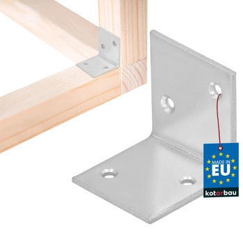 Colțar dulgheresc inoxidabil galvanizat 35x35x35 mm