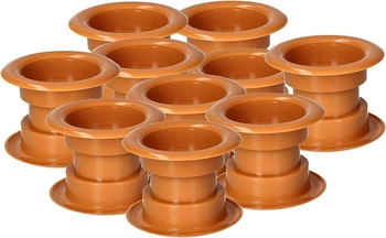 Manșon pentru uși tub ventilat - 10 buc. - Culoare alun