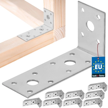 Colțar dulgheresc inoxidabil galvanizat 100x50x35 mm set de 100 buc.