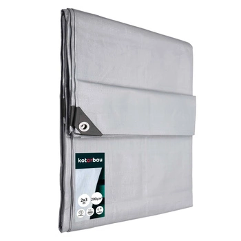 Prelată protectoare rezistentă groasă universală argintie 200 g/m2 2x3 m