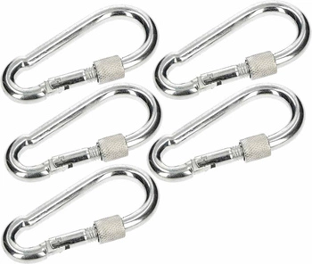 Carabină pivotantă 90 cârlig de frânghie - 5 buc.