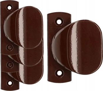 Mâner ușă set 65 pentru uși poartă - 4 buc. - Culoare maro