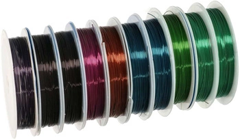 Sârmă de cupru pe bobină 0,5 mm x 5 m set de 10 buc.