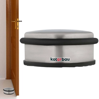 Opritor de ușă de sine stătător argintie 4 cm