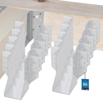 Cârlig pentru grinzi din lemn tâmplărie căpriori 60x130 mm set de 10 buc.