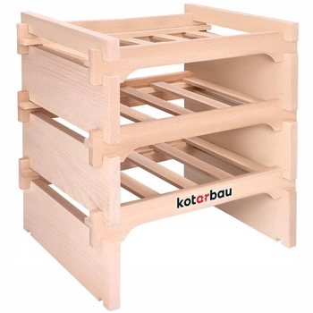 Raft de vin din lemn raft de alcool 12 sticle