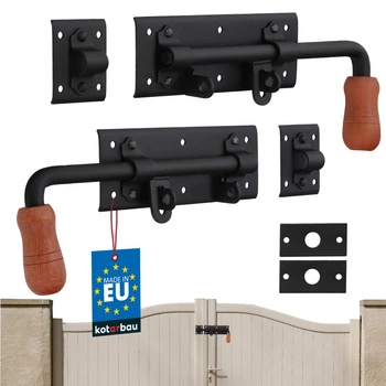 Spreșnic de garaj zăvor ușă poartă oțel dreapta și stânga 280 mm set de 2 buc.