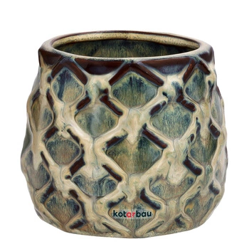 Ghiveci ceramic cu ananas fi 90 mm