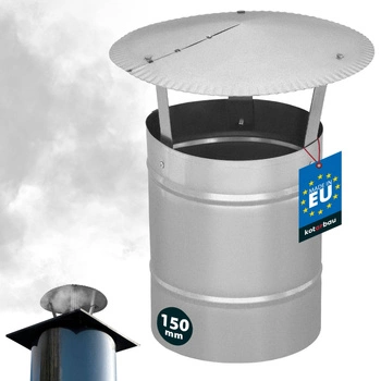 Copertină de fum pentru țeavă galvanizată ø150