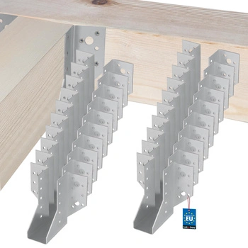 Cârlig pentru grinzi din lemn tâmplărie căpriori 38x111 mm set de 25 buc.