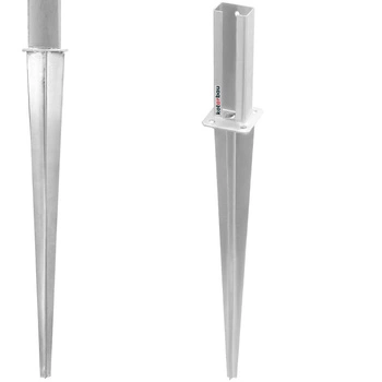 Bază de stâlp înfiptă în stâlpul pentru panouri de 60x40 mm