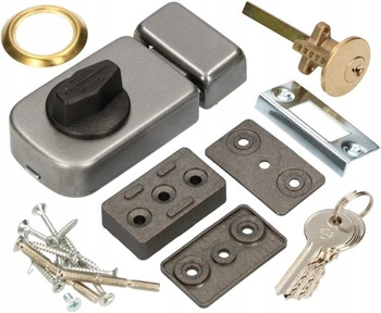 Suprafață montată pe suprafață de blocare a ușii bolt 60mm argint