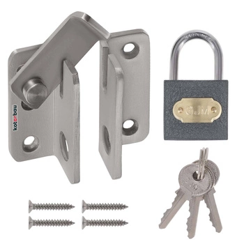 Șurub din oțel cu cap de bolț inox 60x50 cu lacăt