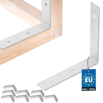 Colțar dulgheresc inoxidabil galvanizat 100x100x20 mm set de 100 buc.