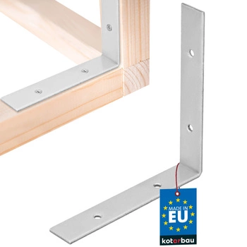 Colțar dulgheresc inoxidabil galvanizat 150x150x25 mm