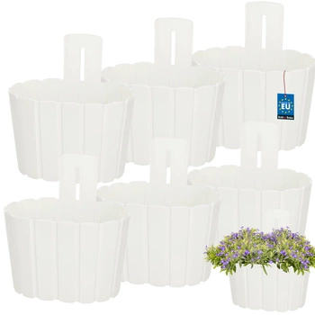 Ghiveci de perete antracit wicuząca 200 MM set de 6 kcu.