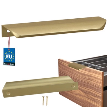 Mâner mobilier aluminiu auriu mat 128/148 mm