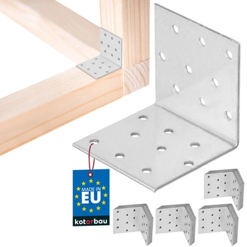 Colțar zincat pentru dulgherie 60×60×60 mm set de 50 buc.