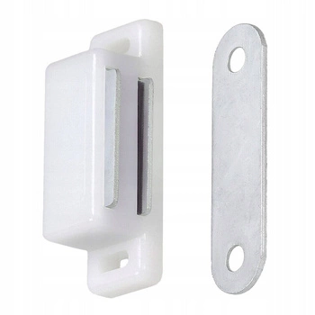 Închizător magnetic de mobilier pentru dulapuri - Culoare alb