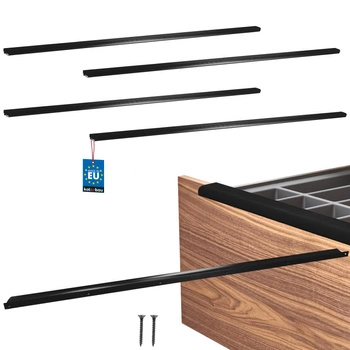 Mâner mobilier aluminiu negru mat 980/1000 mm set de 4 buc.