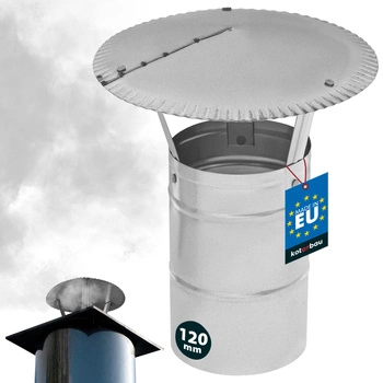 Copertină de fum pentru țeavă galvanizată ø120